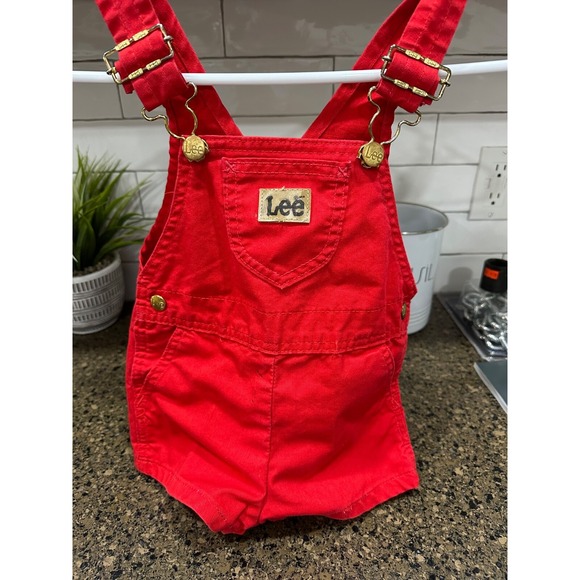 lee red short overalls 4t - Picture 1 of 6